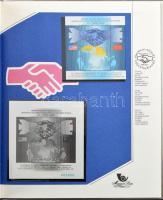 1987 Magyar Bélyegkincstár, benne Csúcstalálkozó feketenyomat blokk