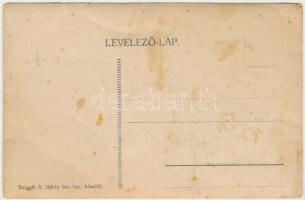 Mór, Szénbánya, Ernő táró siklórészlet, iparvasút. Szigeti A. látkép. lev. lap. készítő (gyűrődések ...