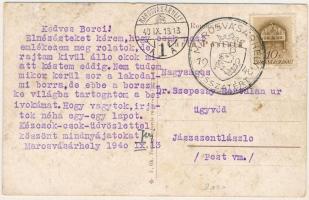 1940 Marosvásárhely, Targu Mures; Piata Regele Ferdinand / Ferdinánd király tér, autók, Transilvania...