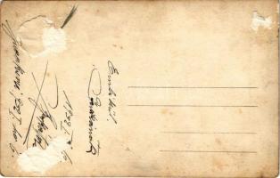 1932 Budakeszi, lábadozó katonák a szanatóriumban. photo (Rb)