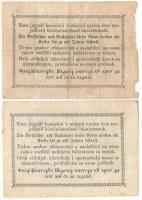 1849. 15kr + 30kr T:F,VG anyaghiány Adamo G102, G103