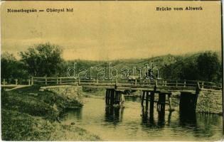 Boksánbánya, Románbogsán, Németbogsán, Deutsch-Bogsan, Bocsa Montana; Óbányai híd, lovaskocsi. W.L. 1124. / Brücke von Altwerk / bridge, horse cart (EK)