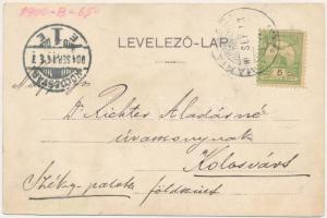 1904 Máriaradna, Mária-Radna, Radna (Lippa, Lipova); Szvoboda Ferenc kávéháza / cafe. Art Nouveau (r...