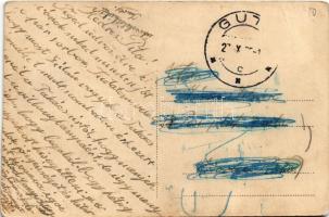 1935 Gúta, Kolárovo; községháza, csendőrség, Schultheisz Dezső üzlete / town hall, gendarmerie, shop...