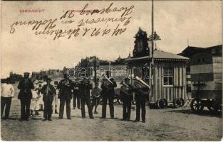 1910 Zandvoort, Strandgezicht / beach, music band (EK)