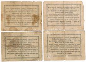 1849. 30kr "Kossuth bankó" (4x) T:VG,G folt Adamo G103