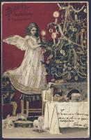 Christmas angel litho Emb (EB)