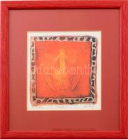 Lehoczky Krisztina (1966): Születés. C-print, jelzett, sorszámozott 649/650. 12x12 cm Üvegezett kere...