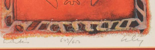 Lehoczky Krisztina (1966): Születés. C-print, jelzett, sorszámozott 649/650. 12x12 cm Üvegezett kere...