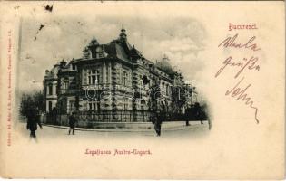 1901 Bucharest, Bukarest, Bucuresti, Bucuresci; Legatiunea Austro-Ungara / Osztrák-Magyar követség / Austro-Hungarian embassy (fl)