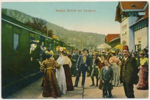 Sarajevo, Station Bistrik / railway station, locomotive, train