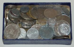 Kis vegyes világpénz tétel, régi és új 0,38kg T:vegyes + 1894. 1K Ag T:3