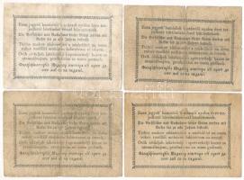 1849. 30kr "Kossuth bankó" (4x) T:VG,G folt Adamo G103