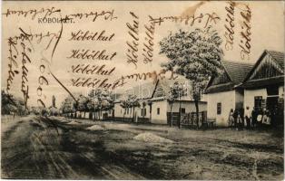 1922 Köbölkút, Gbelce; utca, üzlet / street, shop (EK)