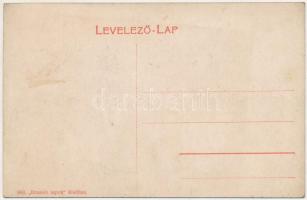 Ditró, Gyergyóditró, Ditrau; Piactér, Mélik Antal üzlete, templom. Brassói Lapok kiadása / market sq...