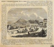 cca 1860 Kb 50 oldalnyi képes magazin töredék. Nagy méretű városképes és híres embereket ábrázoló li...