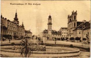 1916 Besztercebánya, Banská Bystrica; IV. Béla király tér, városháza. Havelka József kiadása / square, town hall