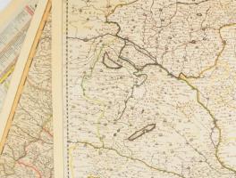 5 db régi Magyarország-térkép reprintje, 31x35 cm