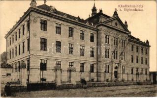 Kézdivásárhely, Targu Secuiesc; Római katolikus főgimnázium. Turóczi István kiadása / Catholic grammar school (ragasztónyom / glue marks)