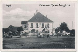 1935 Lugos, Lugoj; Cazarma Gener. Dragalina / Román laktanya, emlékmű / Romanian military barracks, monument. photo (fl)