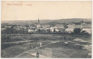 1910 Marosvásárhely, Targu Mures; látkép. Révész Béla kiadása / general view (fl)