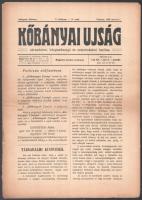 1909 A Kőbányai Újság 11db száma