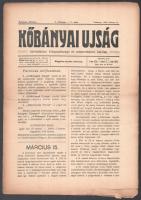 1909 A Kőbányai Újság 11db száma