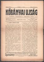 1909 A Kőbányai Újság 11db száma