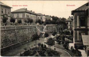 Kolozsvár, Cluj; Karolina országos kórház. Schuster Emil kiadása / hospital (EK)