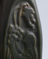 Retro iparművész váza. Jelzés nélkül, kopással, m: 31,5 cm