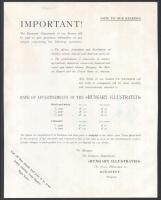 Hungarian Fruit reklámnyomtatvány, hátoldalán angol nyelvű szöveggel, kis felületi hibával, 28,5×22,...