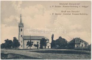 1913 Daruvár, Darova (Krassó-Szörény); Római katolikus templom / Catholic church (fl)