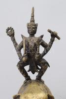 Vishnu elefánton. Bronz, cca 20. sz. eleje, m: 18,5 cm