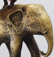 Vishnu elefánton. Bronz, cca 20. sz. eleje, m: 18,5 cm