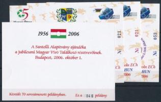 2006 Santelli alapítvány 4 db-os emlékív garnitúra