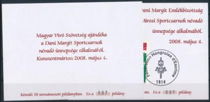 2008 Magyar Vívó Szövetség 2 klf speciális emlékív