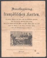 cca 1870 [A francia kártya értelmezése] Auslegung der franzőzischen Karten. Budapest, Bagó &amp; Sohn 4 p.