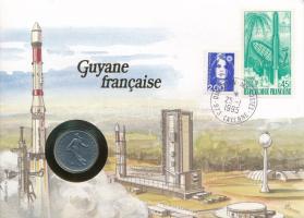 Franciaország / Francia Guyana 1978. 1Fr Ni felbélyegzett borítékban, bélyegzéssel, német nyelvű tájékoztatóval T:VF France / French Guyana 1978. 1 Franc Ni in envelope with stamp, cancellation and german language description C:VF