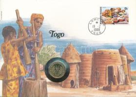 Togo 1987. 5Fr felbélyegzett borítékban, bélyegzéssel T:UNC Togo 1987. 5 Franc in envelope with stamp and cancellation C:UNC