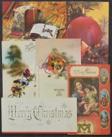 Kb. 100 db MODERN magyar karácsonyi üdvözlő motívum képeslap / Cca. 100 modern Hungarian Christmas motive postcards