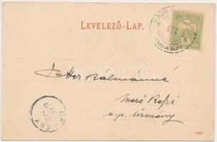 1904 Zsolna, Sillein, Zilina; Hauptplatz / Fő tér, Melczer Antal, Spanyol Gabriel üzlete / main squa...