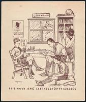 Márton Lajos (1891-1953): Reisinger Jenő cserkészkönyvtárából, 1928. (Cserkész témájú ex libris). Kl...