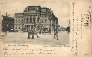 Pozsony theatre with tram (EK)