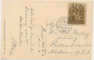 1938 Rapp, Rapovce; Ciást ulice / utca, Kovácsik Barna üzlete és saját kiadása / street, shop + &quo...