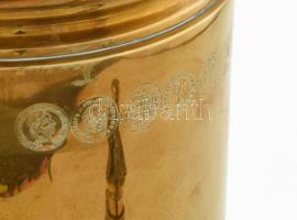 cca 1880, Orosz Birodalom, Vaszilij Stepanyovics Batasev, Tula, Antik bronz szamovár. Dátumozott pec...