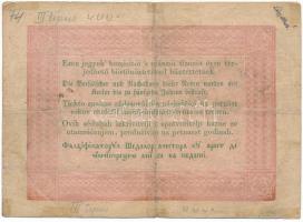 1848. 5Ft "Kossuth bankó" vörösesbarna nyomat T:F,VG ragasztónyom Adamo G109