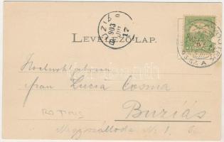 1903 Gátalja, Gáttája, Gataia; Római katolikus templom, Állami elemi népiskola és paplak, Görög kele...