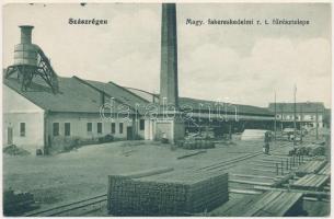 Szászrégen, Reghin; Magyar fakereskedelmi rt. fűrésztelepe. Bischitz J. kiadása / sawmill