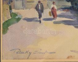 Pataky Sándor (1880-1969) Ház, kerttel. Akvarell, papír. Jelzett, keretben 18x25 cm