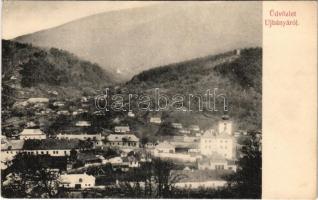 Újbánya, Königsberg, Nová Bana; látkép. Vagner János kiadása / general view (EK)